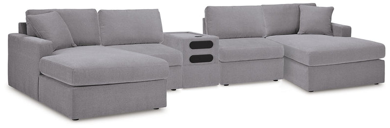 Modmax 5 Piece Sectional with Audio Console Ashley Furniture Sectional Granite Fresh Start Furniture