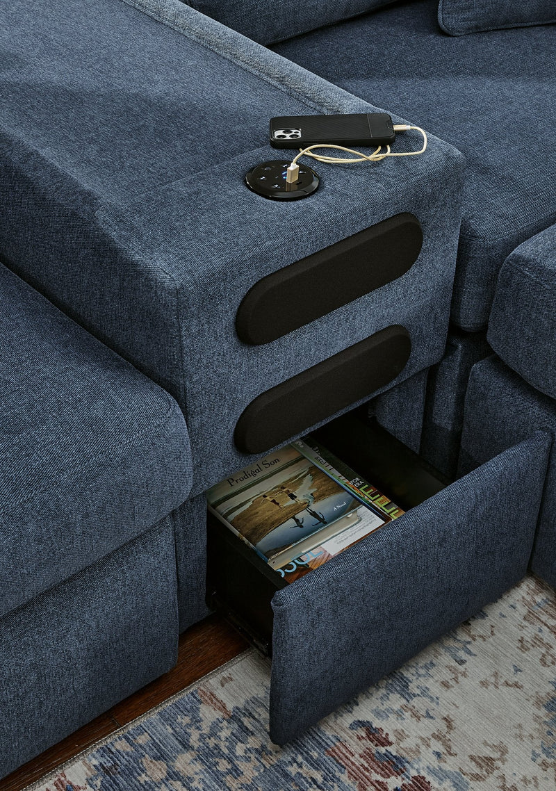 Modmax Sectional with Audio Console Ashley Furniture Sectional  Fresh Start Furniture