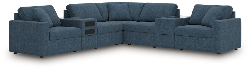 Modmax Balanced Sectional with Audio and Storage Consoles Ashley Furniture Sectional Ink Fresh Start Furniture