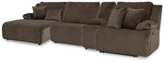 Top Tier Reclining Sectional with Chaise Ashley Furniture Sectional Chocolate / 4-Piece Left-Arm Facing Sectional Fresh Start Furniture