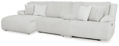 Top Tier Reclining Sectional with Chaise Ashley Furniture Sectional Alloy / 4-Piece Left-Arm Facing Sectional Fresh Start Furniture