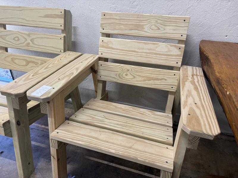 Handcrafted Pine Adirondack Chair Locally Handcrafted
