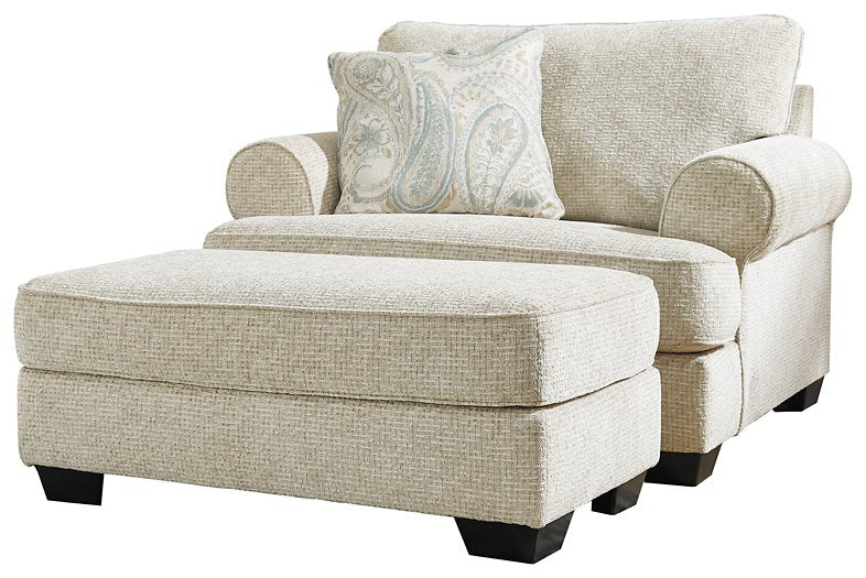 Monaghan Oversized Chair and Ottoman Ashley Furniture Living Room Set Default Title Fresh Start Furniture
