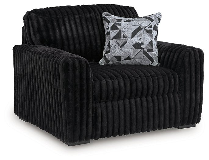 Midnight-Madness Oversized Chair Ashley Furniture Chair Onyx Fresh Start Furniture