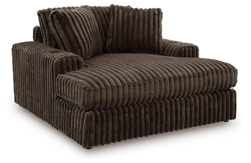 Midnight-Madness Oversized Chaise Ashley Furniture Chair Chocolate Fresh Start Furniture