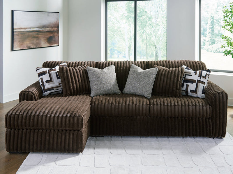 Midnight-Madness Sectional Sofa with Chaise Ashley Furniture Sectional  Fresh Start Furniture