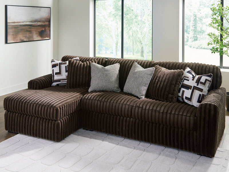 Midnight-Madness Sectional Sofa with Chaise Ashley Furniture Sectional  Fresh Start Furniture