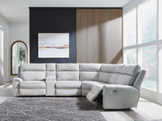 Social Pointe Reclining Sectional with Storage Console Ashley Furniture Sectional  Fresh Start Furniture