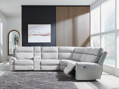 Social Pointe Reclining Sectional with Storage Console Ashley Furniture Sectional  Fresh Start Furniture