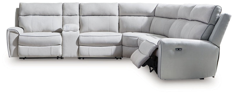 Social Pointe Reclining Sectional with Storage Console Ashley Furniture Sectional Default Title Fresh Start Furniture