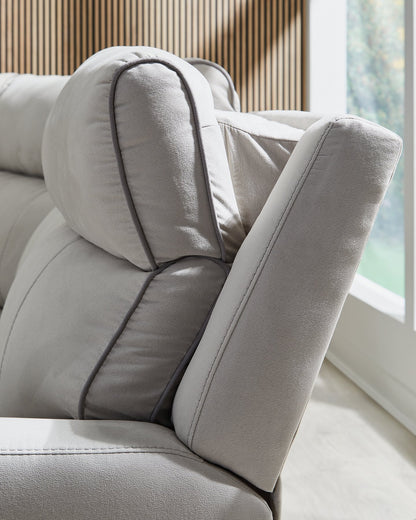 Social Pointe Reclining Sectional with Storage Console Ashley Furniture Sectional  Fresh Start Furniture