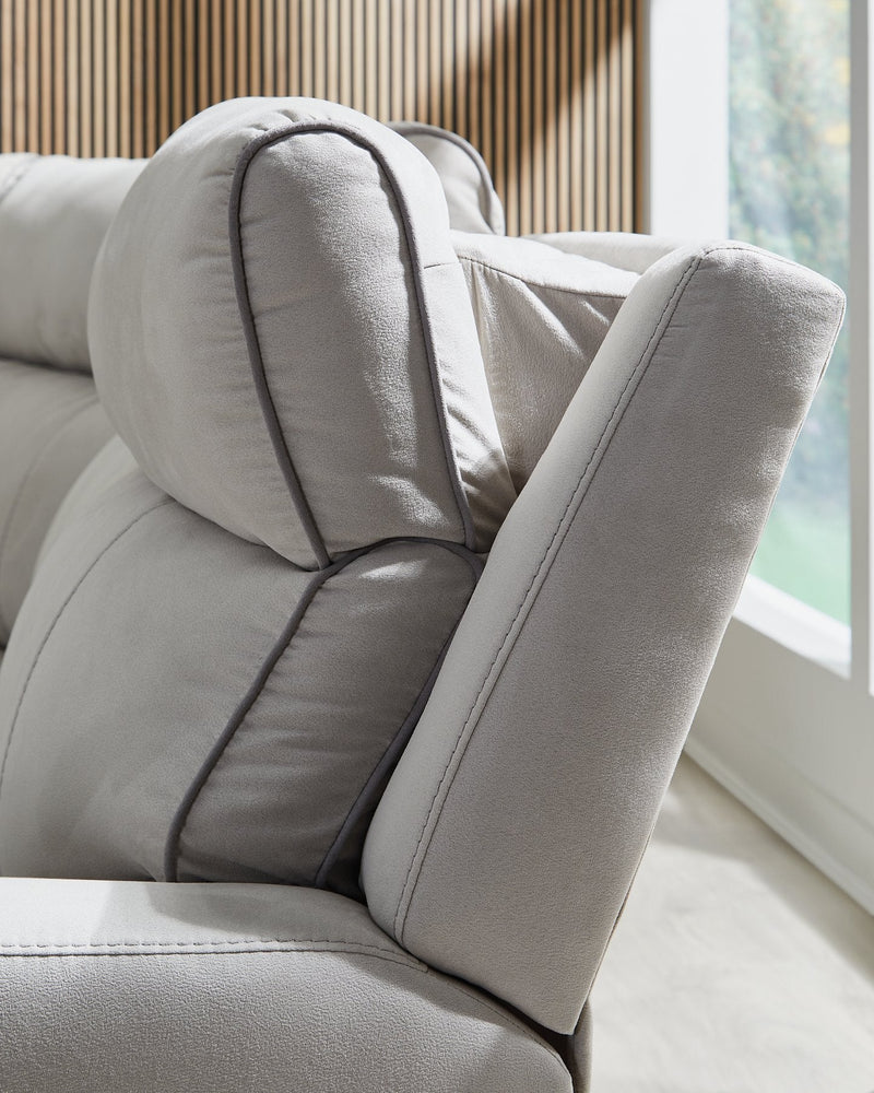Social Pointe Reclining Sectional with Storage Console Ashley Furniture Sectional  Fresh Start Furniture