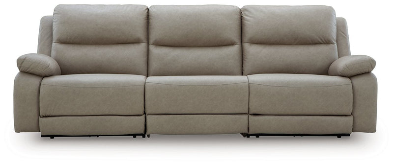 Narwhal Place Power Reclining Sectional Ashley Furniture Sectional 3-Piece: Left-Arm Facing Power Recliner/Armless Ch Fresh Start Furniture