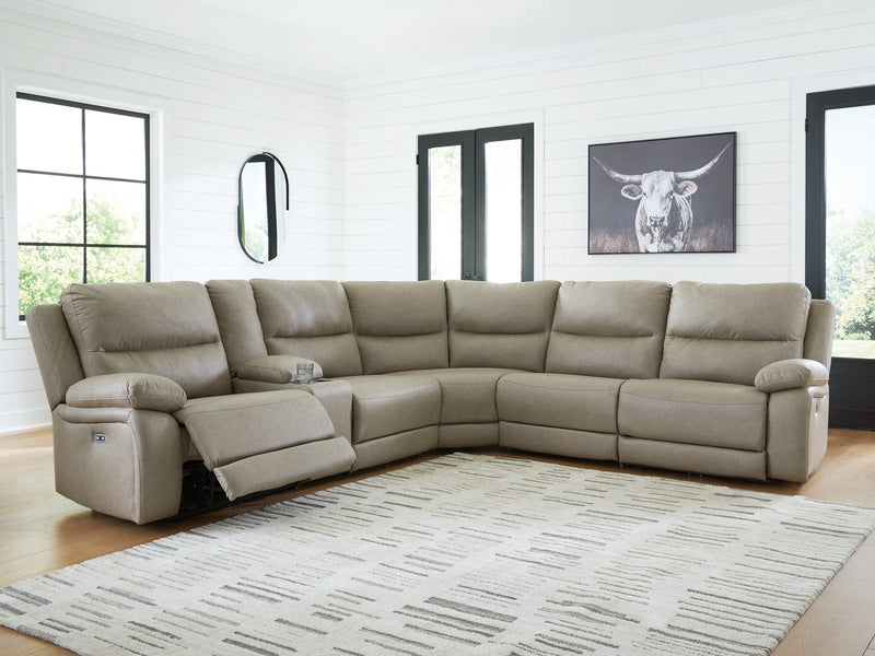 Narwhal Place Reclining Sectional with Storage Console Ashley Furniture Sectional  Fresh Start Furniture