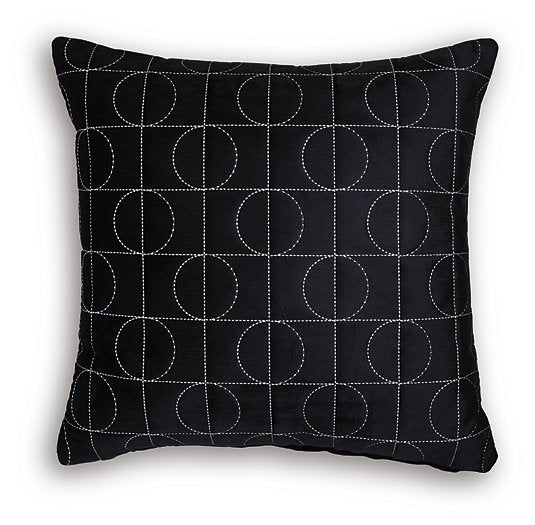 Kydner Pillow (Set of 4) Ashley Furniture Pillow Black/Silver Fresh Start Furniture