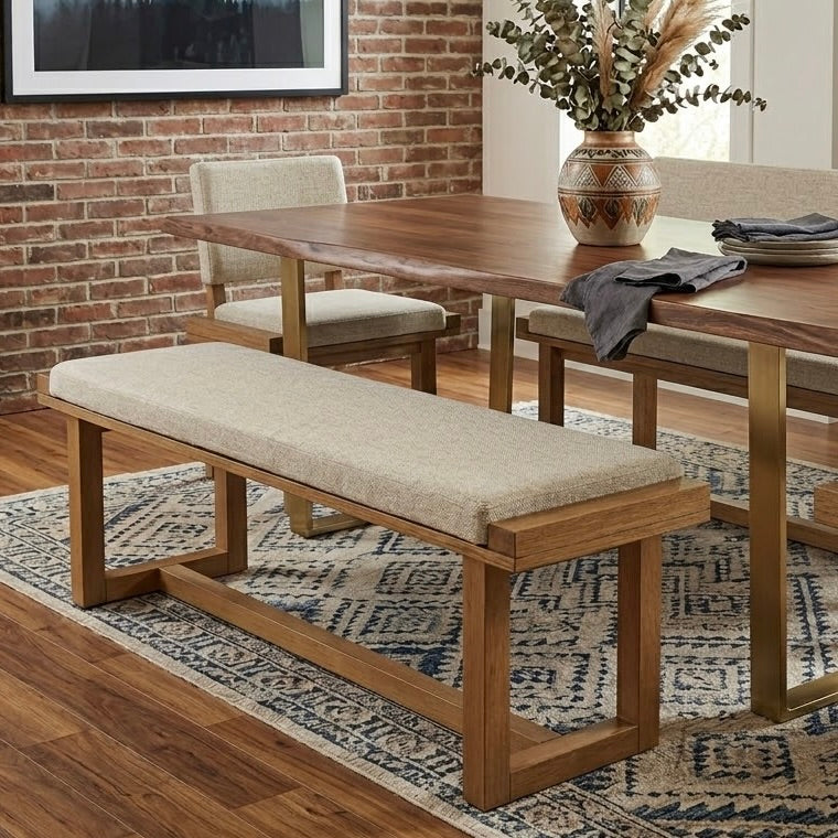 Karat Homes Natural Dining Bench
