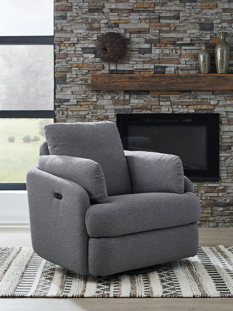 Alainmont Next-Gen Nuvella Swivel Power Recliner Ashley Furniture