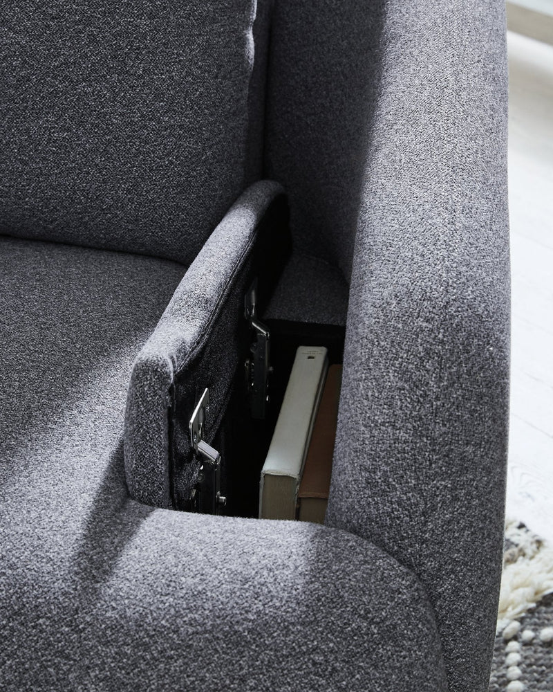 Alainmont Next-Gen Nuvella Swivel Power Recliner Ashley Furniture