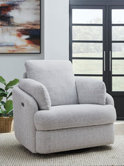 Alainmont Next-Gen Nuvella Swivel Power Recliner Ashley Furniture
