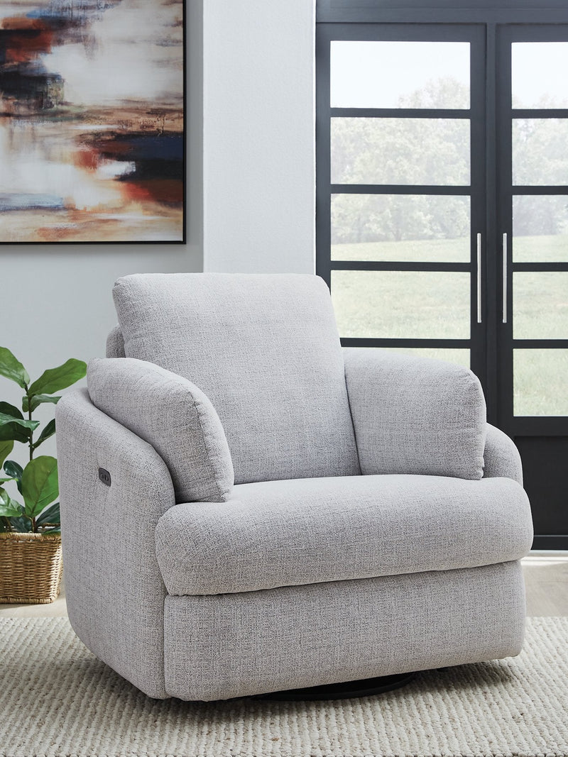 Alainmont Next-Gen Nuvella Swivel Power Recliner Ashley Furniture