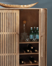 Pellamour Bar Cabinet Ashley Furniture Accent Cabinet  Fresh Start Furniture