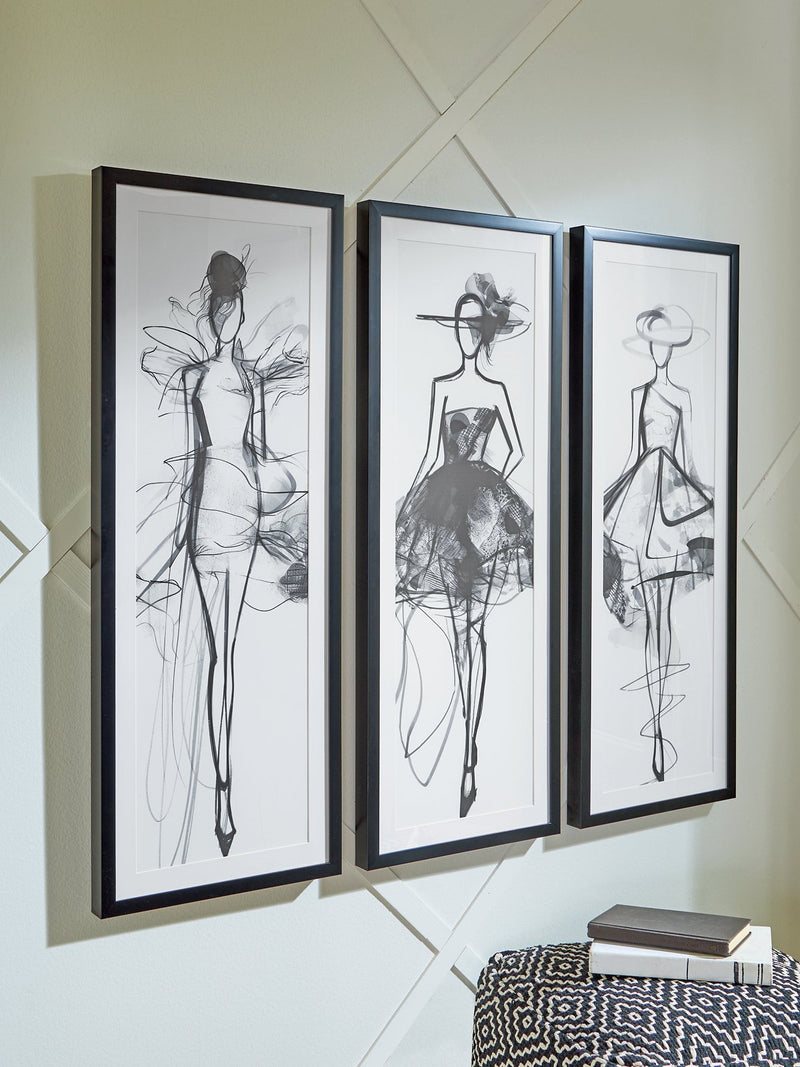 Mckerrick Wall Art Set (Set of 3) Ashley Furniture Wall Art  Fresh Start Furniture
