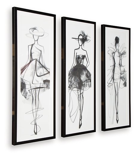 Mckerrick Wall Art Set (Set of 3) Ashley Furniture Wall Art  Fresh Start Furniture
