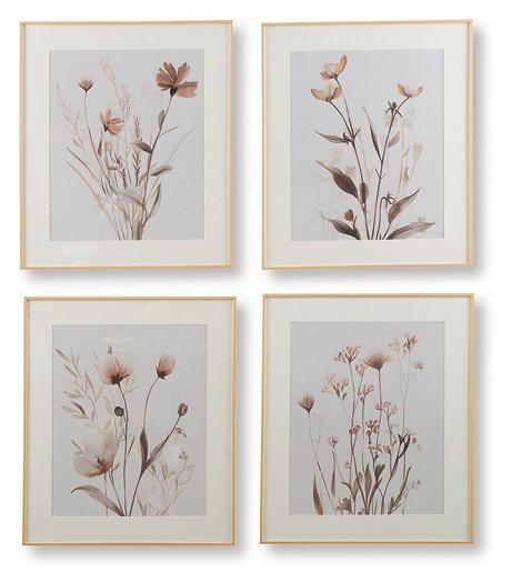 Chettings Wall Art (Set of 4) -  Ashley Furniture Wall Art  Fresh Start Furniture
