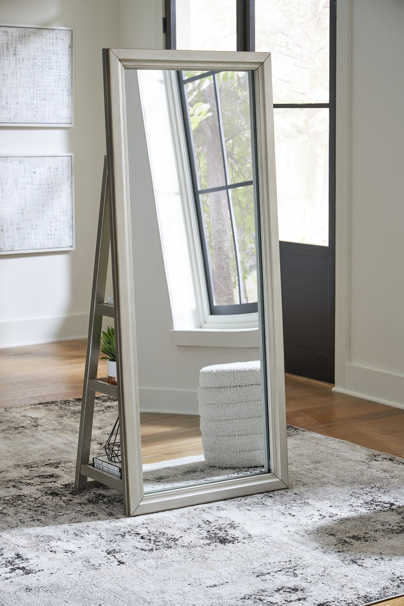Evesen Floor Standing Mirror/Storage -  Ashley Furniture Mirror  Fresh Start Furniture