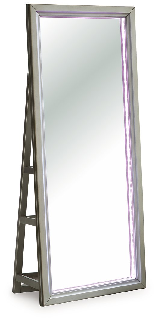 Evesen Floor Standing Mirror/Storage -  Ashley Furniture Mirror  Fresh Start Furniture