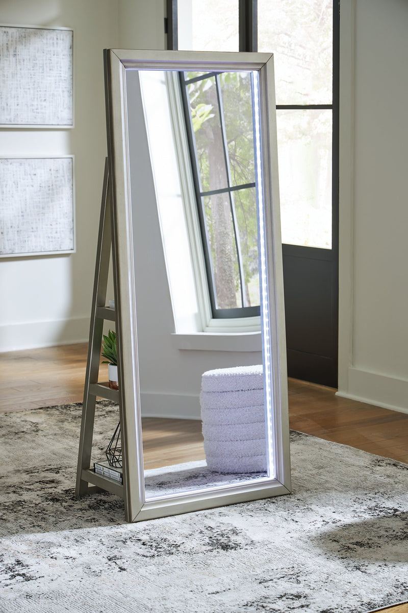 Evesen Floor Standing Mirror/Storage -  Ashley Furniture Mirror  Fresh Start Furniture