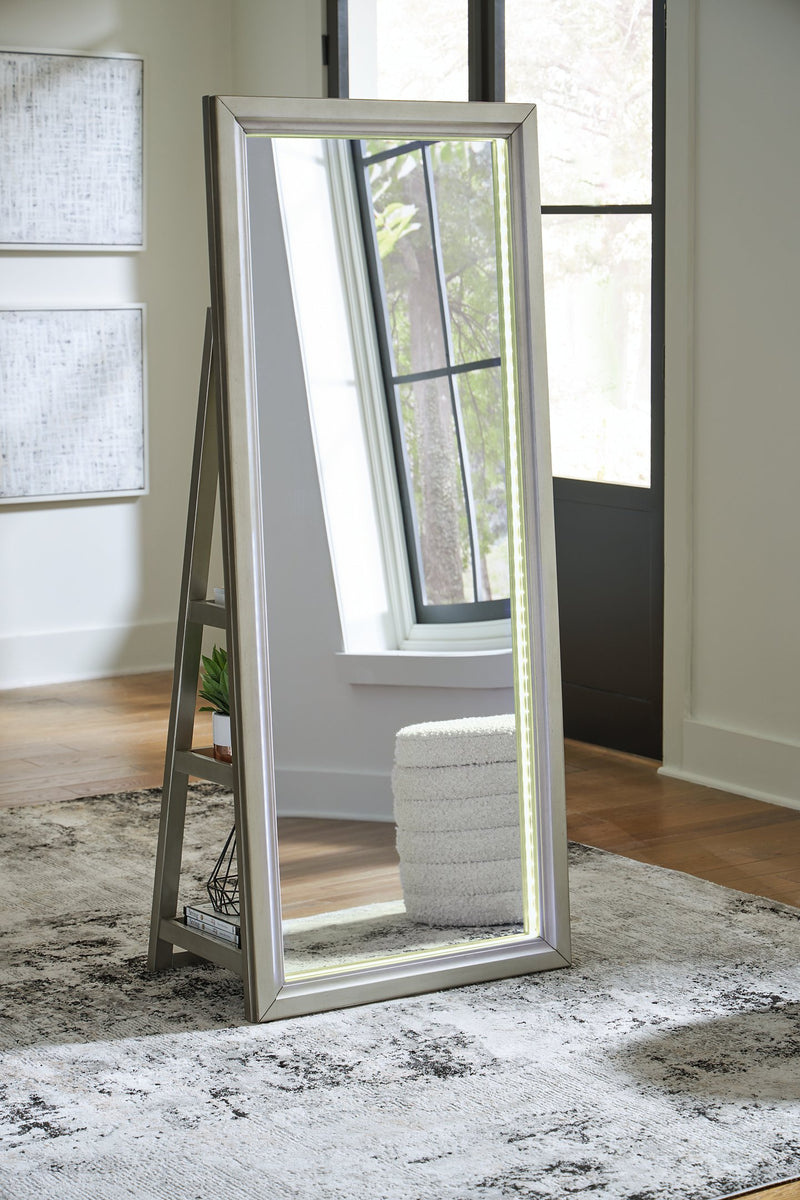 Evesen Floor Standing Mirror/Storage -  Ashley Furniture Mirror  Fresh Start Furniture