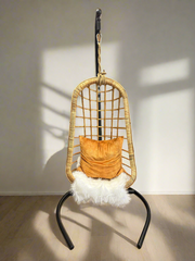 Hanging Rattan Kid’s Chair with Stand Two’s Company