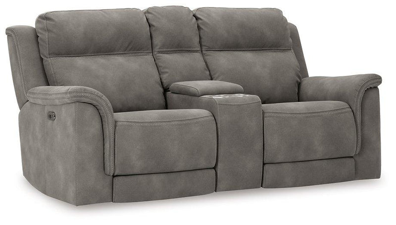 Next-Gen DuraPella Power Reclining Loveseat with Console Ashley Furniture Loveseat  Fresh Start Furniture
