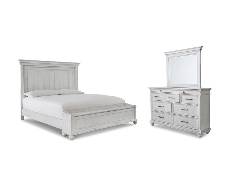 Kanwyn Bedroom Set Ashley Furniture Bedroom Set Panel Bed w/ Storage / 5-Piece: Dresser & Mirror/B Fresh Start Furniture