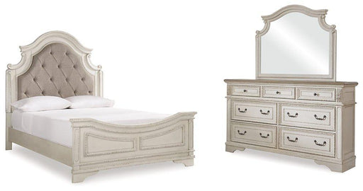 Realyn Bedroom Set Ashley Furniture Bedroom Set Upholstered Bed / 5-Piece: Dresser & Mirror/Bed (H Fresh Start Furniture