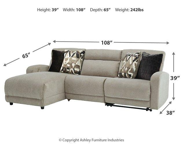 Colleyville Power Reclining Sectional with Chaise -  Ashley Furniture Sectional  Fresh Start Furniture