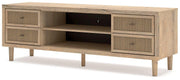 Cielden 72" TV Stand with Electric Fireplace -  Ashley Furniture TV Stand w/Fire  Fresh Start Furniture