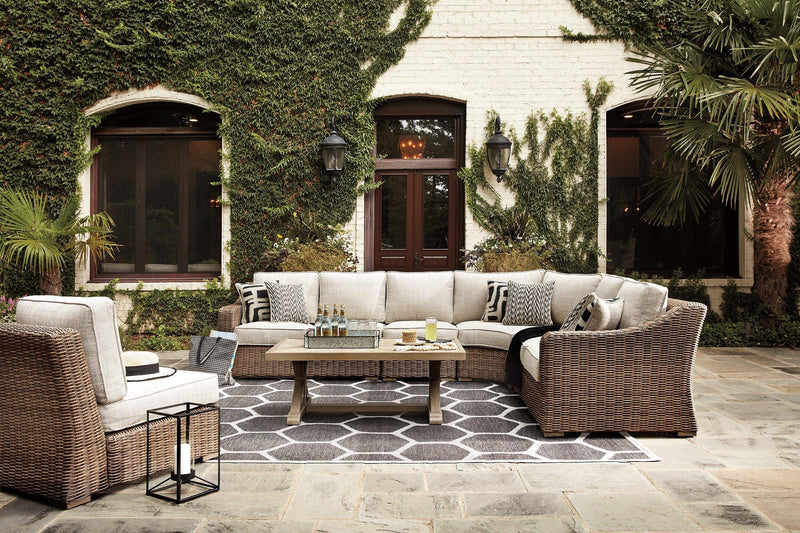 Beachcroft Outdoor Seating Set -  Ashley Furniture Outdoor Seating Set