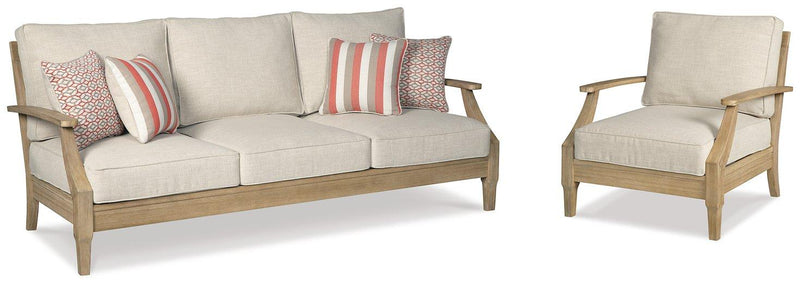 Clare View Outdoor Seating Set -  Ashley Furniture Outdoor Seating Set  Fresh Start Furniture