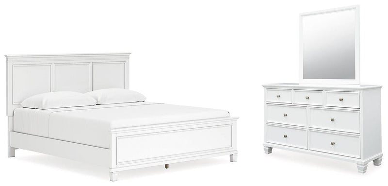Fortman Bedroom Set Ashley Furniture Bedroom Set 5-Piece: Dresser & Mirror/Bed (Headboard, Footboar Fresh Start Furniture