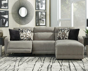 Colleyville Power Reclining Sectional with Chaise -  Ashley Furniture Sectional  Fresh Start Furniture