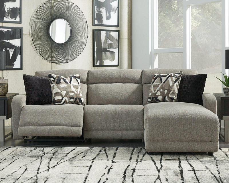 Colleyville Power Reclining Sectional with Chaise -  Ashley Furniture Sectional  Fresh Start Furniture