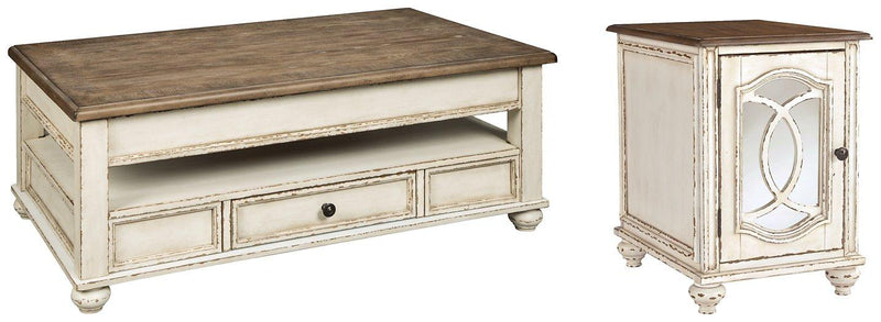 Realyn Table Set Ashley Furniture Table Set Cocktail Table Lift/End Table Chair Side Fresh Start Furniture