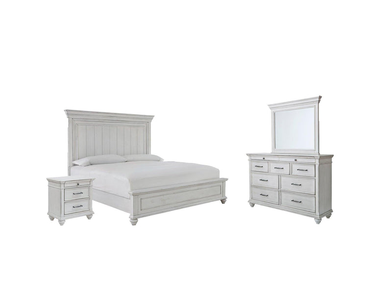 Kanwyn Bedroom Set Ashley Furniture Bedroom Set Panel Bed / 7-Piece: Dresser & Mirror/Bed (Headboa Fresh Start Furniture