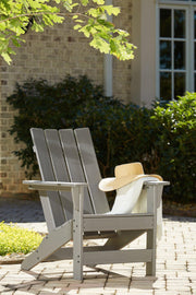 Visola Outdoor Adirondack Chair Set with End Table -  Ashley Furniture Outdoor Seating Set  Fresh Start Furniture