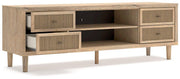 Cielden 72" TV Stand with Electric Fireplace -  Ashley Furniture TV Stand w/Fire  Fresh Start Furniture