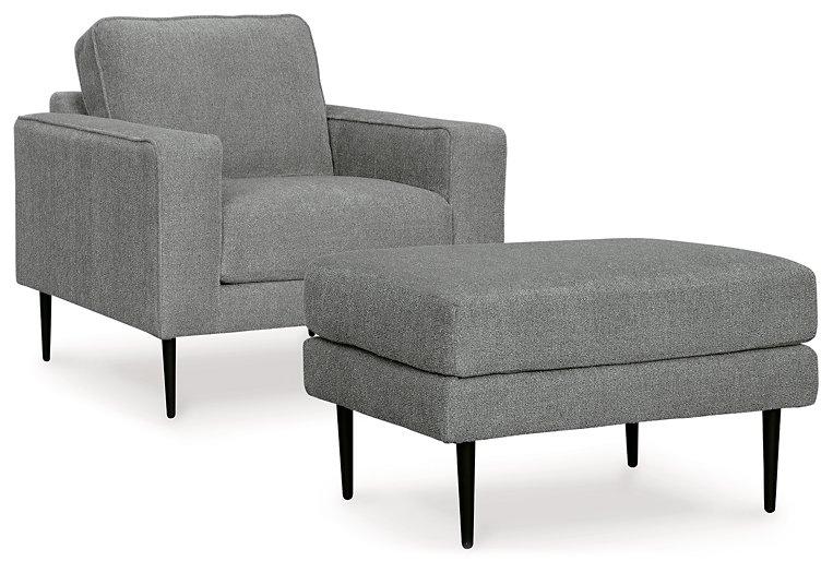 Hazela Living Room Set Ashley Furniture Living Room Set Chair/Ottoman / Charcoal Fresh Start Furniture