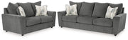 Stairatt Living Room Set Ashley Furniture Living Room Set Sofa/Loveseat / Gravel Fresh Start Furniture