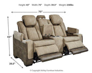 Next-Gen DuraPella Power Reclining Loveseat with Console Ashley Furniture Loveseat  Fresh Start Furniture